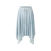 (W) Thevinylhouse Mesh Layered Skirt Blue