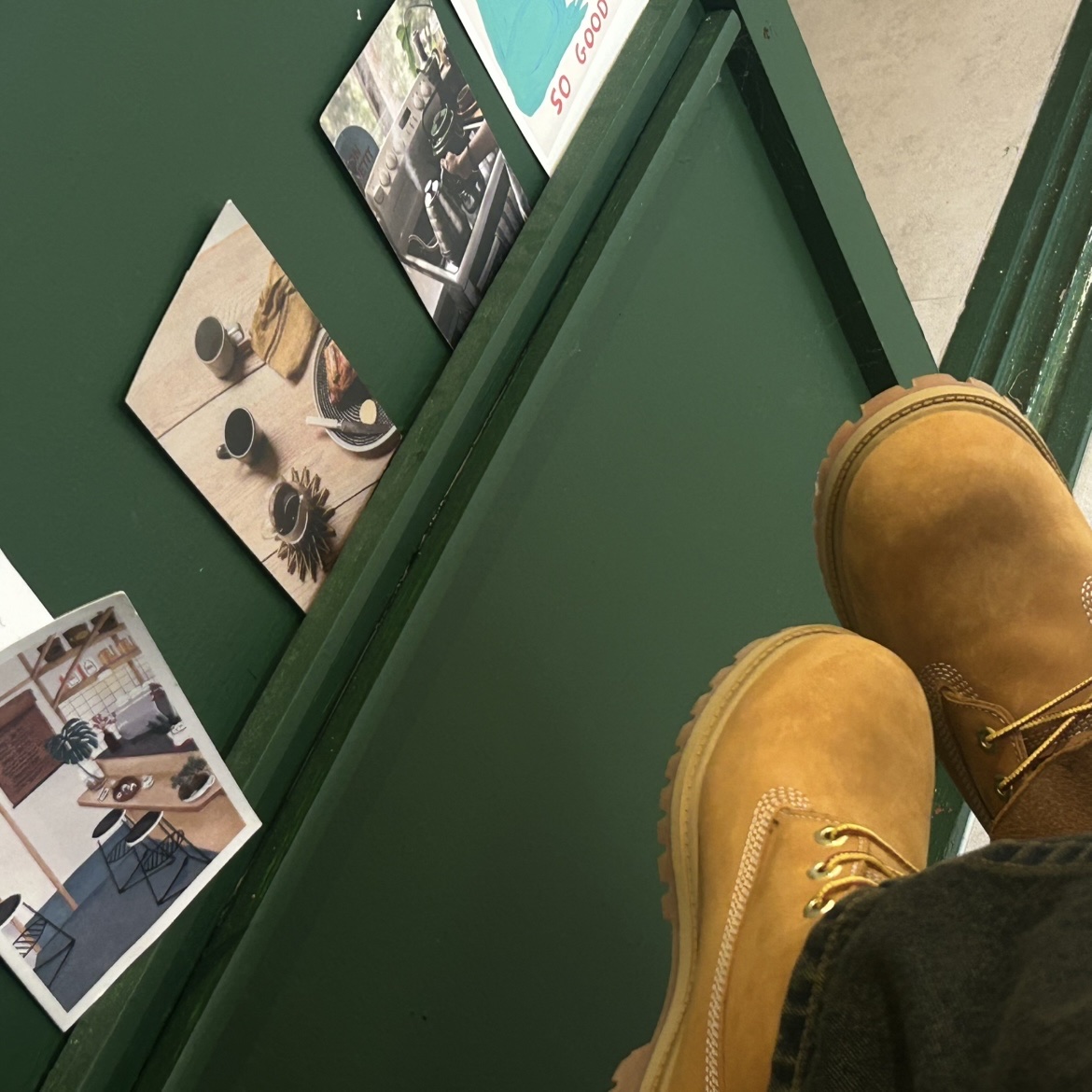 Timberland Premium 6 inch Waterproof Boot Wheat Nubuck - Wide 착용 스타일