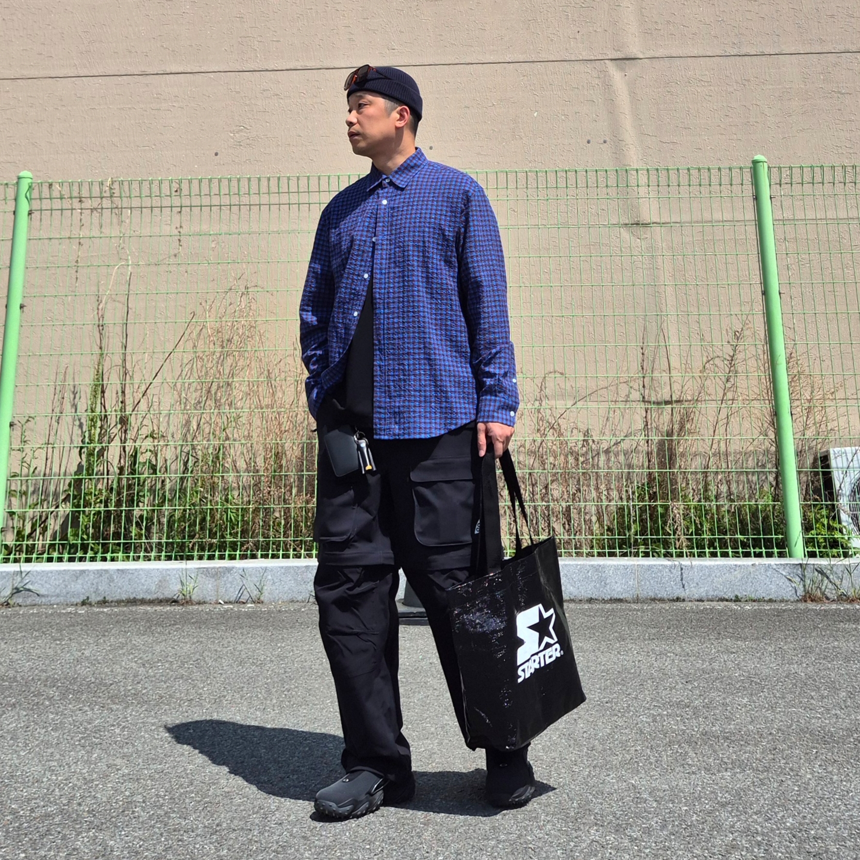 Oakley Edge Icon Blackout, Nike ACG Smith Summit Zip Cargo Pants Black Anthracite - Asia 착용 스타일 - 2