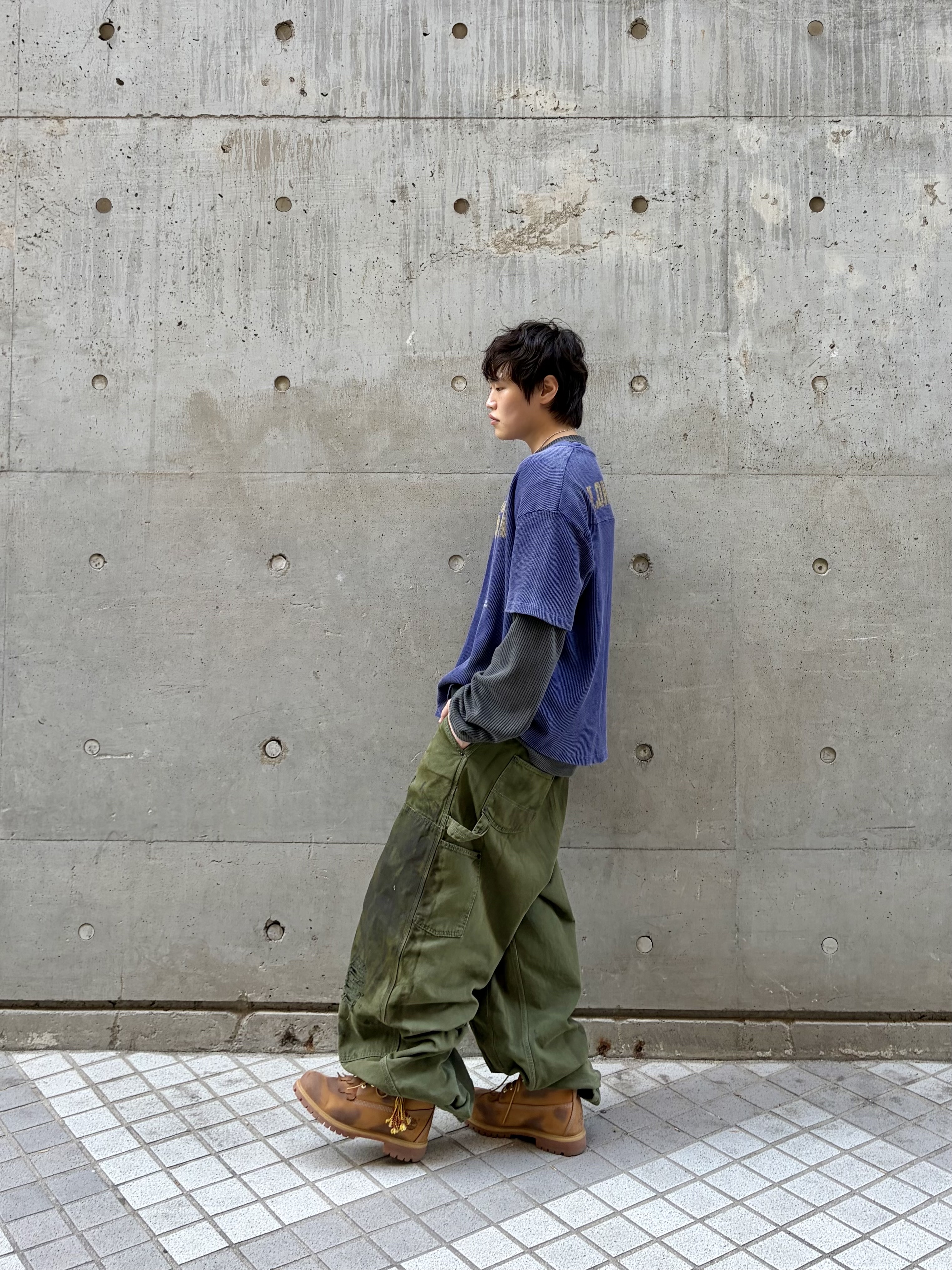 (W) Timberland x Surgery 6 inch Boot Yellow 착용 스타일 - 2