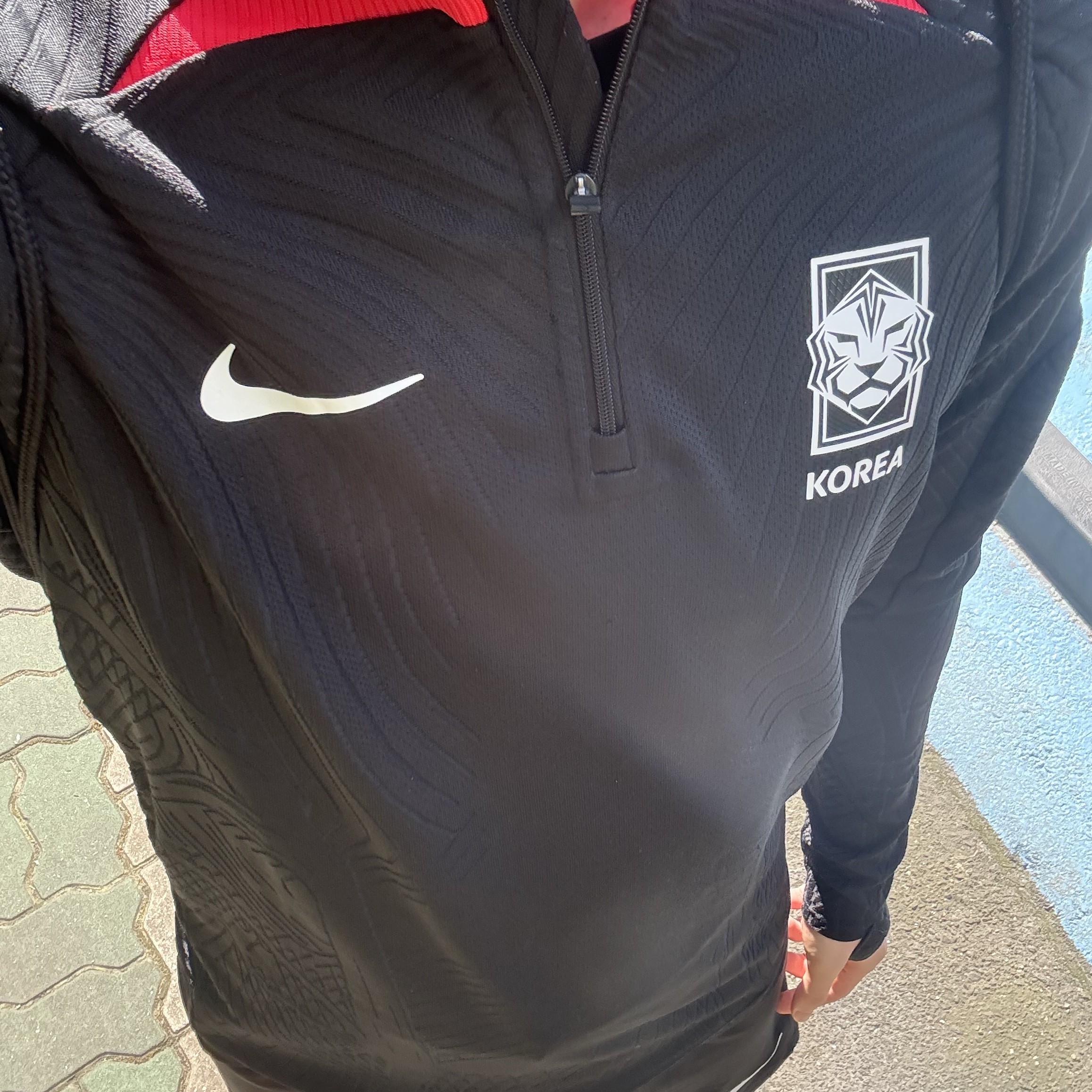 Nike Korea Strike Elite Dri-Fit Knit Soccer Drill Top Black - Asia 착용 스타일