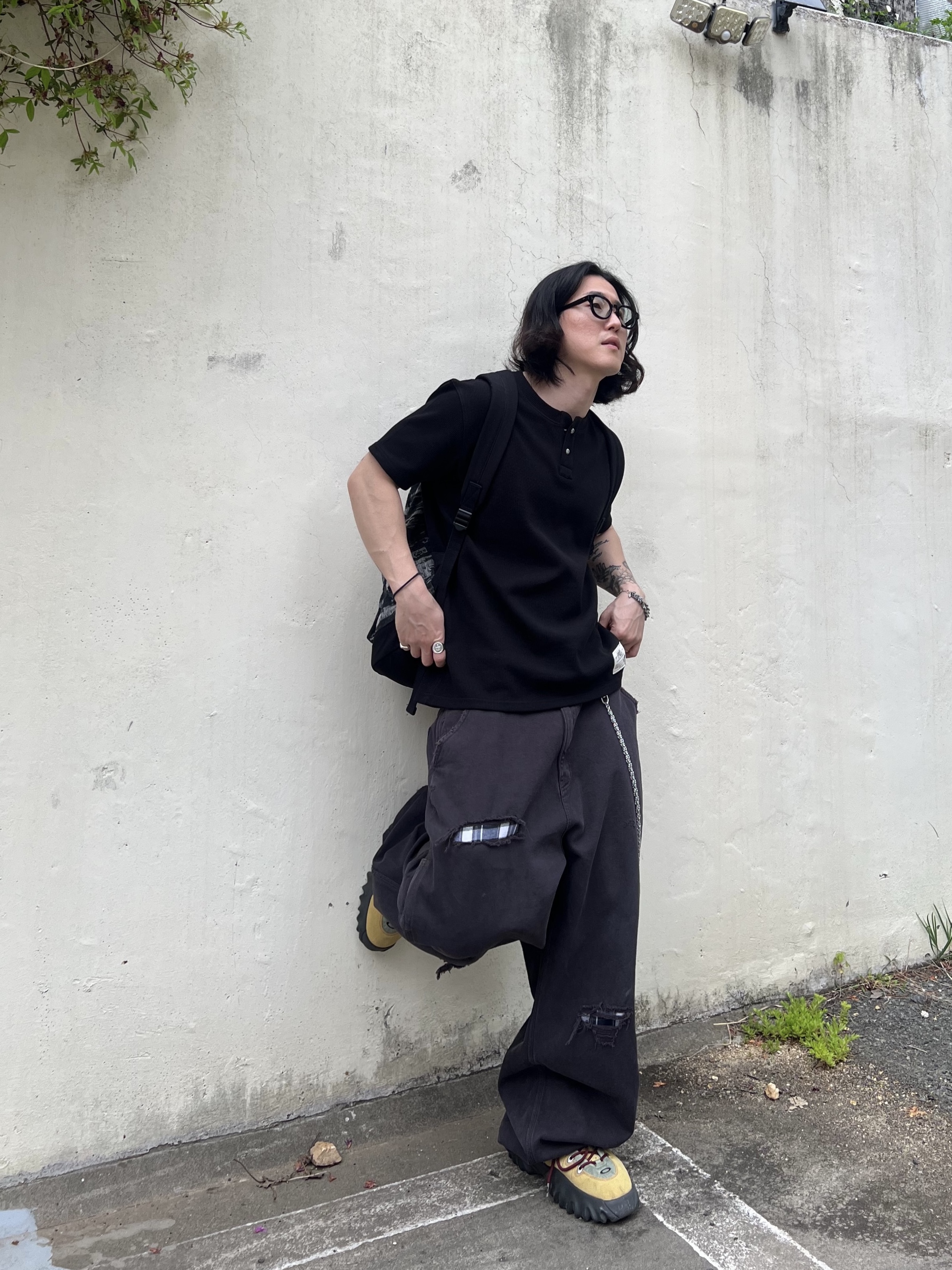 Oakley Factory Team Suede Flesh Edge Boots Yellow, farfromwhat far patch cotton backpack_black 착용 스타일 - 1