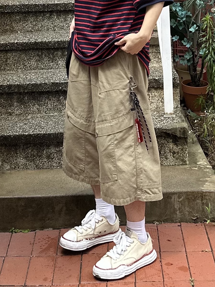 Human Made Acrylic Keychain Red, Maison Mihara Yasuhiro Peterson OG Sole Canvas Low-top Sneakers Natural 착용 스타일 - 2