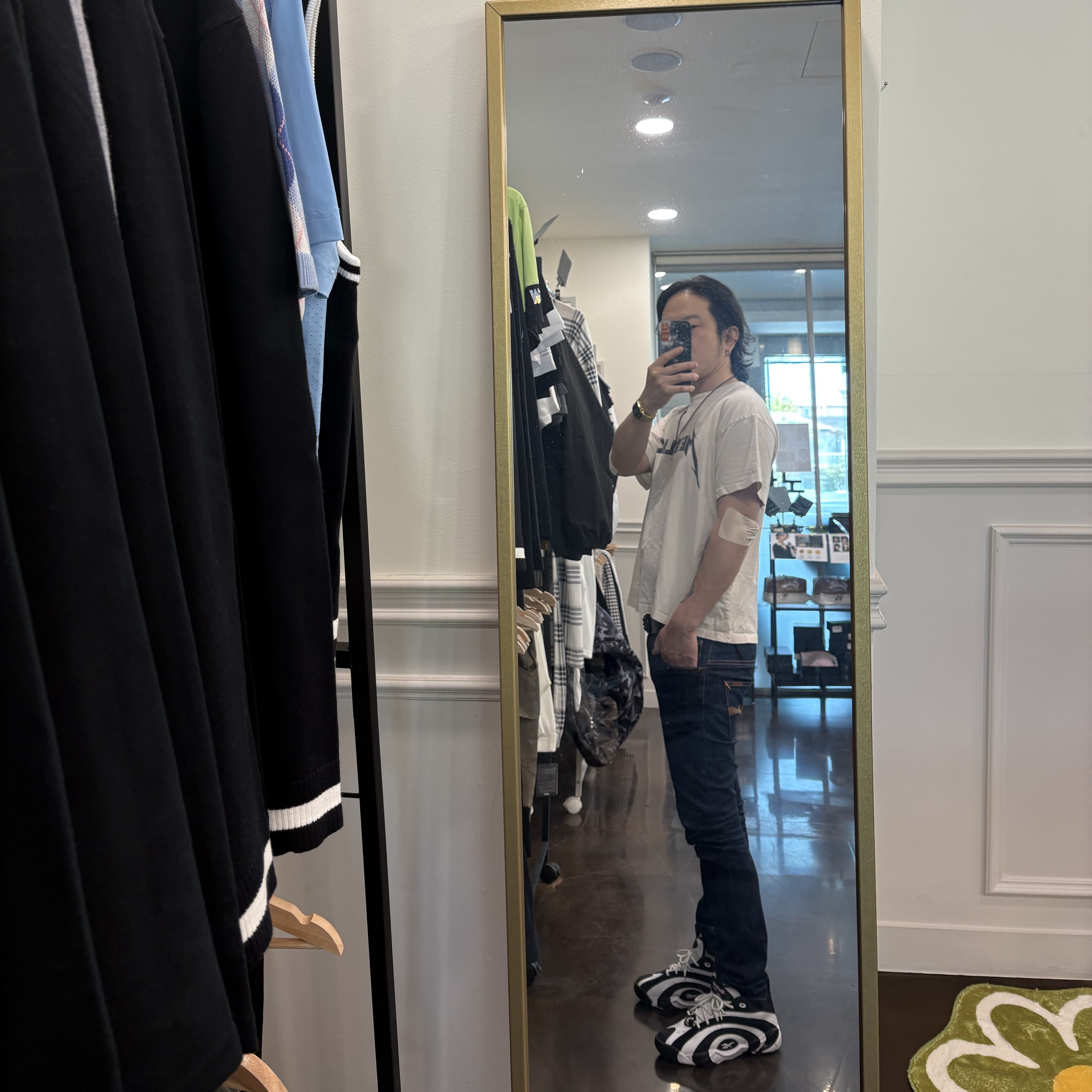 Reebok Shaqnosis Low OG White Black 착용 스타일