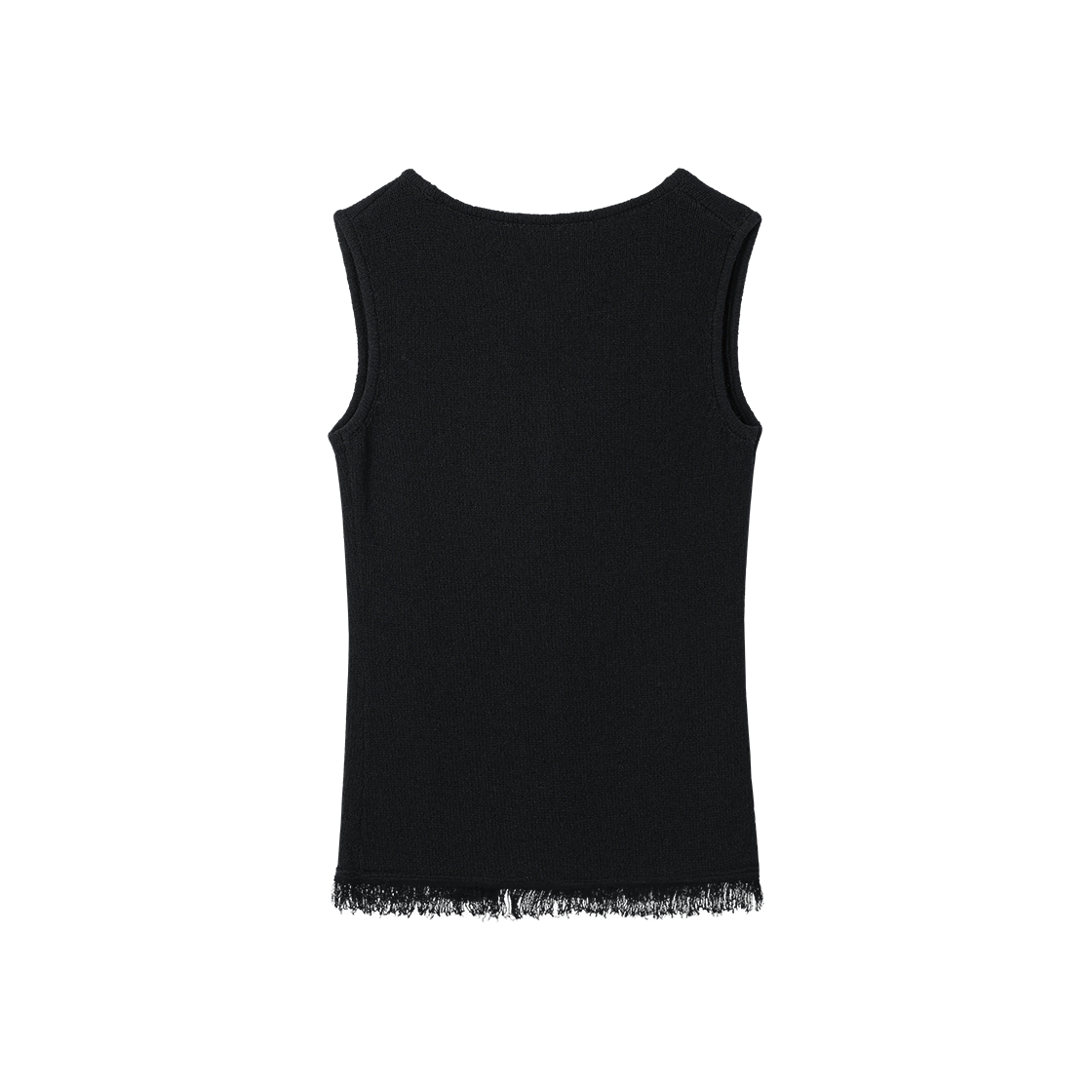 (W) 더바이닐하우스 버튼 니트 베스트 블랙((W) Thevinylhouse Button Knit Vest Black) - 2