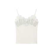 (W) Thevinylhouse No Rush Lace Sleeveless Ivory