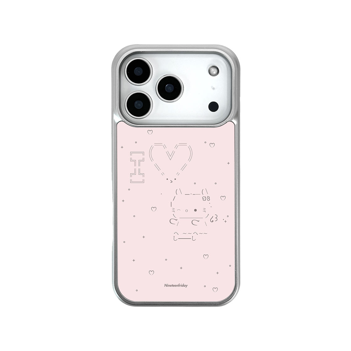 0033 NINETEENFRIDAY Angel Cat Magsafe Epoxy Case - PINK