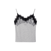 (W) Thevinylhouse No Rush Lace Sleeveless Grey