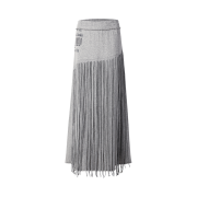 (W) Thevinylhouse Trimmed Jersey Skirt Grey