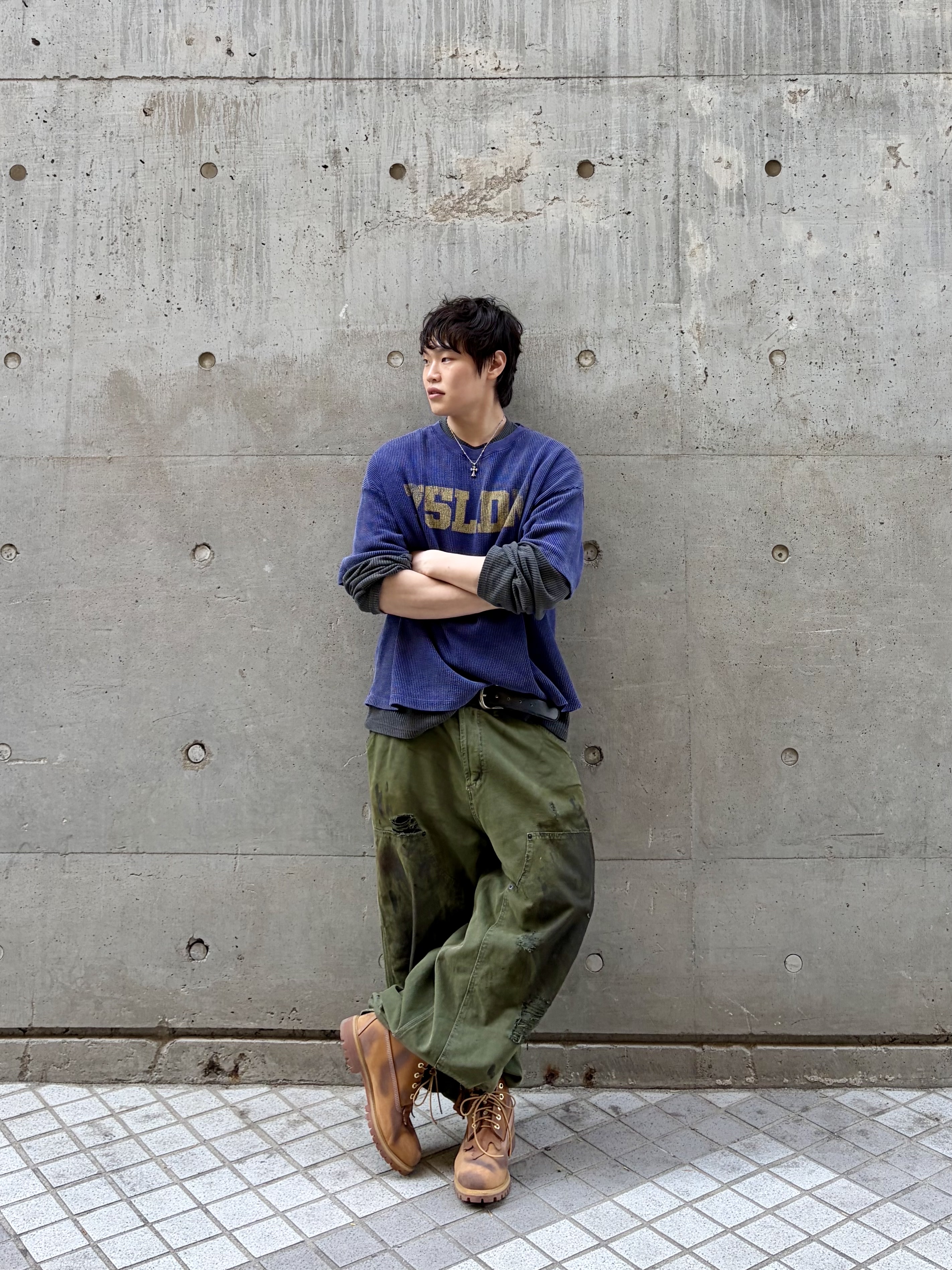 (W) Timberland x Surgery 6 inch Boot Yellow 착용 스타일 - 1
