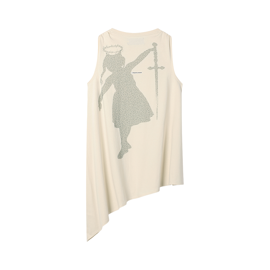 (W) 더바이닐하우스 언밸런스 레이어드 원피스 크림((W) Thevinylhouse Unbalance Layered One-Piece Cream) - 2
