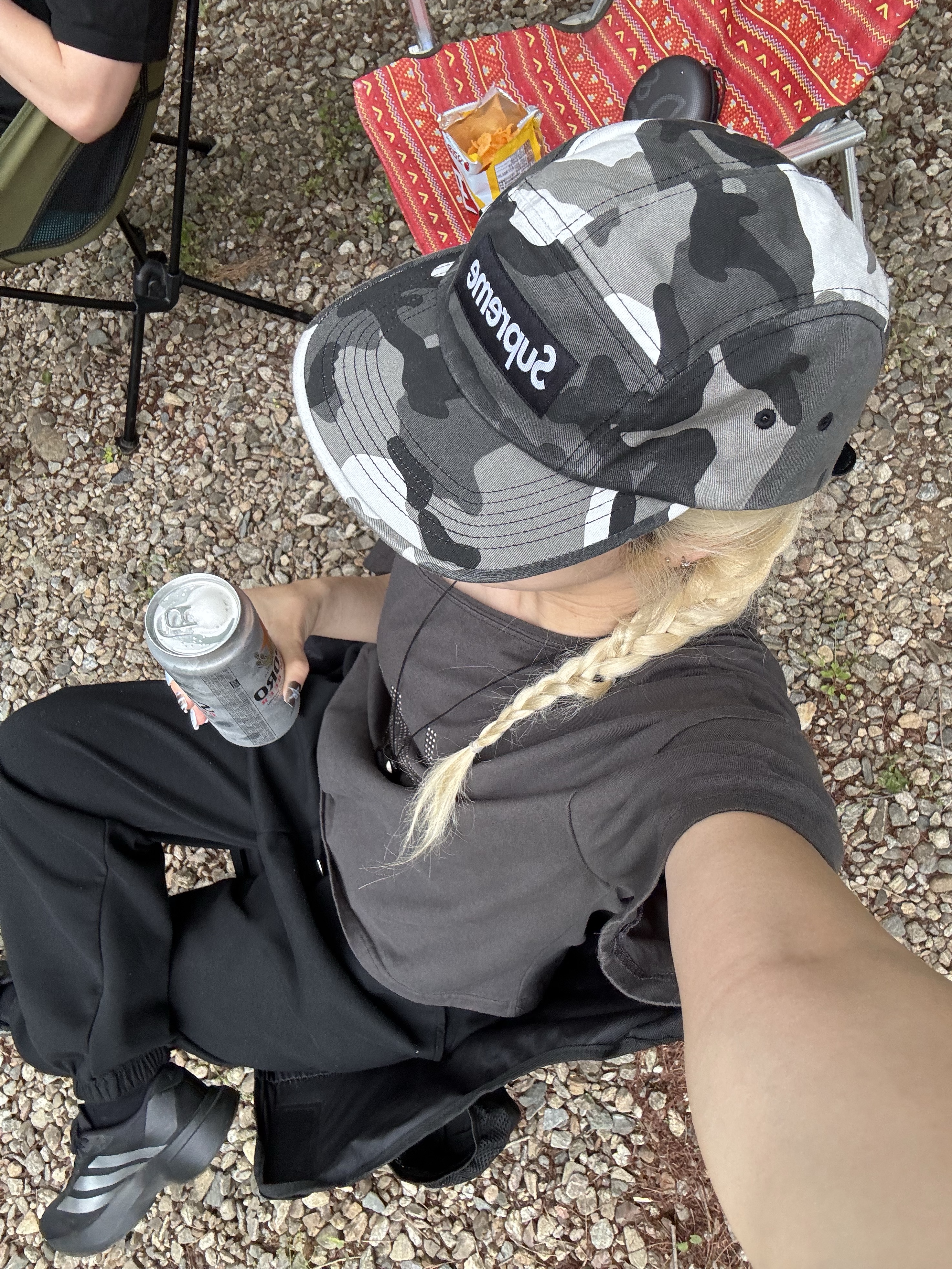Supreme Washed Chino Twill Camp Cap Snow Camo - 26SS, (W) Adidas Adizero EVO SL Core Black Iron Metallic 착용 스타일