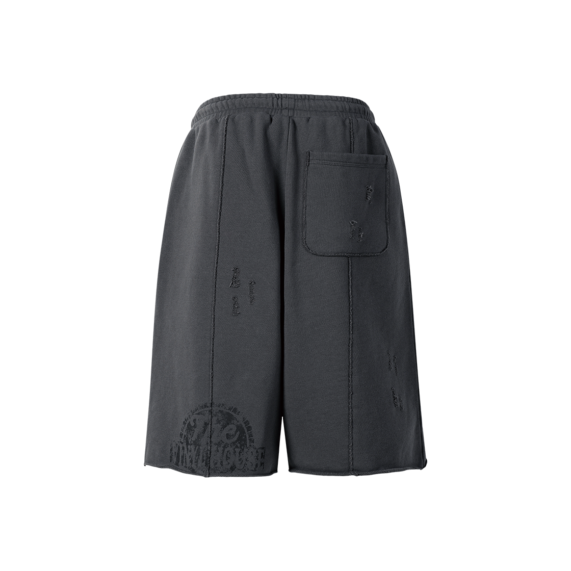더바이닐하우스 컷오프 데미지 쇼츠 차콜(Thevinylhouse Cut-Off Damage Shorts Charcoal) - 3