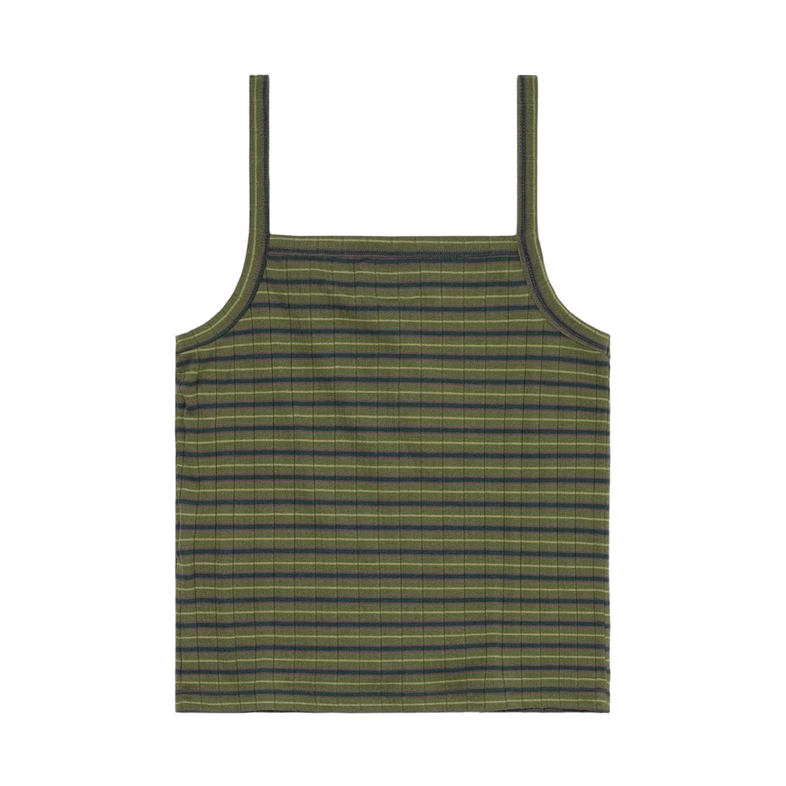 (W) 디스이즈네버댓 슬리브리스 스트라이프 탑 그린((W) thisisneverthat Sleeveless Striped Top Green) - 2