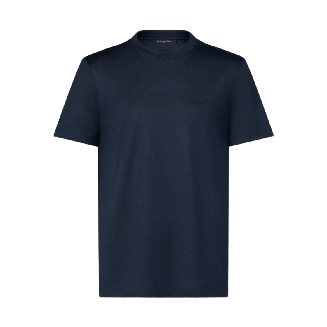 루이비통 쇼트 숏슬리브 시그니처 티셔츠 나이트 블루(Louis Vuitton Short Sleeved Signature T-Shirt Night Blue) - 1