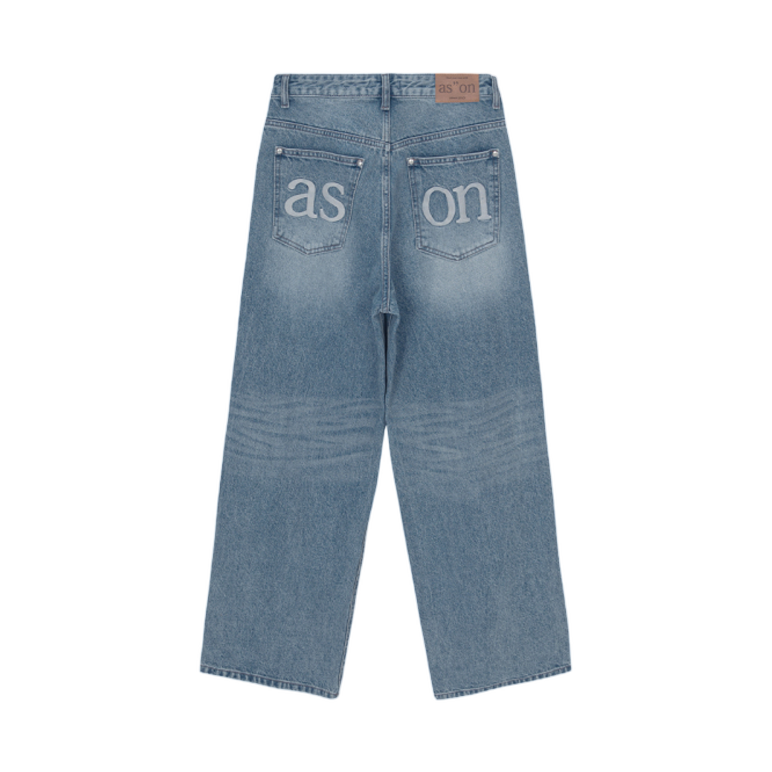 (W) 애즈온 더스크 데님 팬츠 라이트 블루((W) Ason Dusk Denim Pants Light Blue) - 2