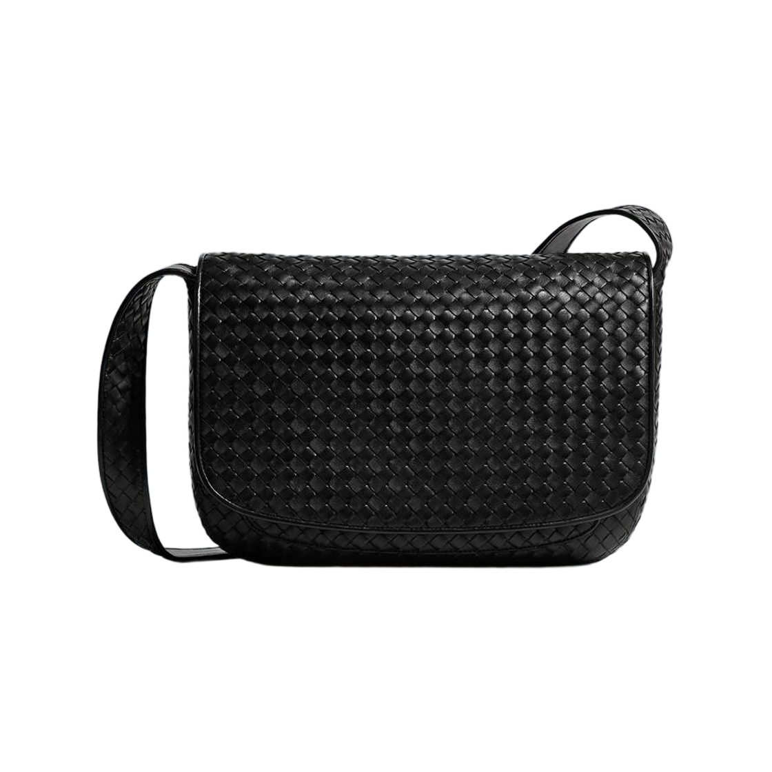 876350V5KD08803 Bottega Veneta Veneto Large Messenger Black