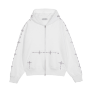 VOONT Stud Line Hood Zip-Up (IVORY)