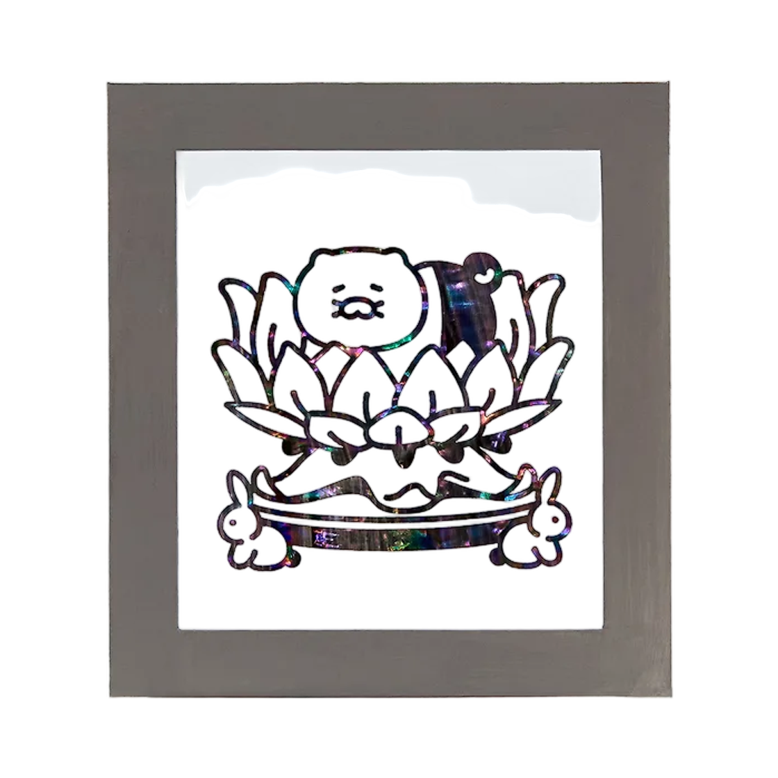 뮷즈 x 카카오 프렌즈 춘식이 금동대향로 천연 자개 스티커(Muds x Kakao Friends Chunshik Gilt Incense Burner Mother-of-Pearl Sticker) - 1