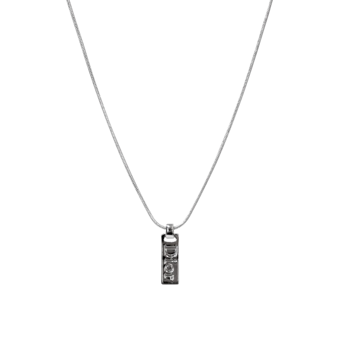 ITLW2HCPO825 Dior Plate Silver Necklace A-B54606
