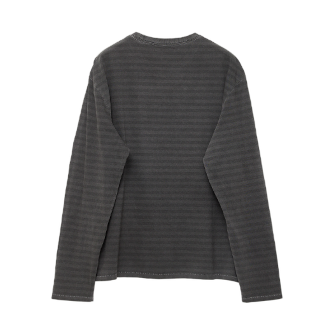 해칭룸 빈티지 스트라이프 티셔츠 다이드 차콜(Hatchingroom VTG Stripe T-Shirt Dyed Charcoal) - 2