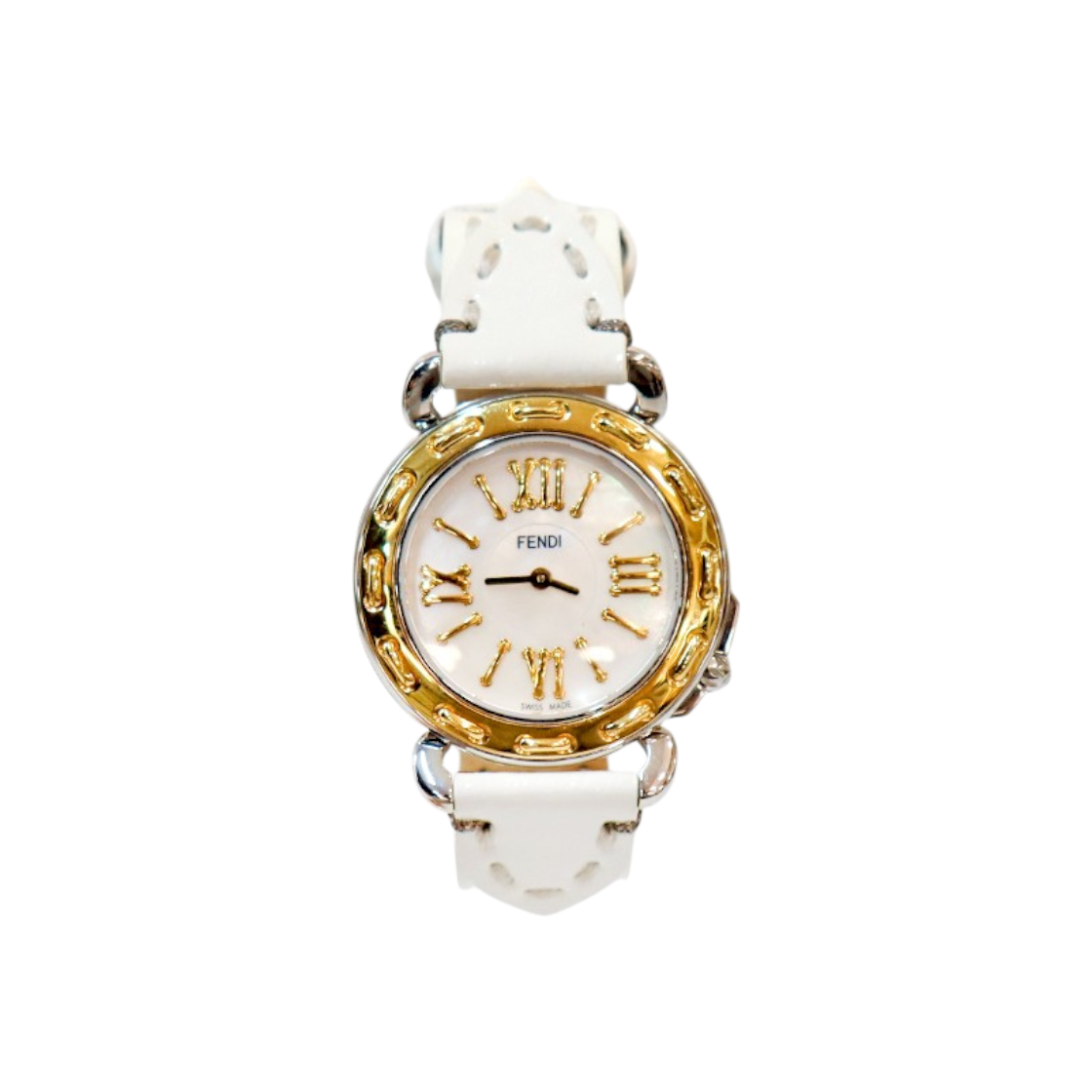 펜디 셀러리아 쿼츠 화이트 금장 시계 C-B57145(Fendi Selleria Quartz White Gold Watch C-B57145) - 1
