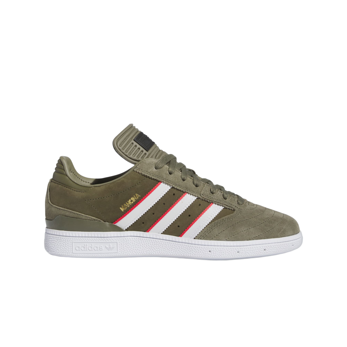 ID3370 Adidas x Dan Mancina Busenitz Olive Strata Red