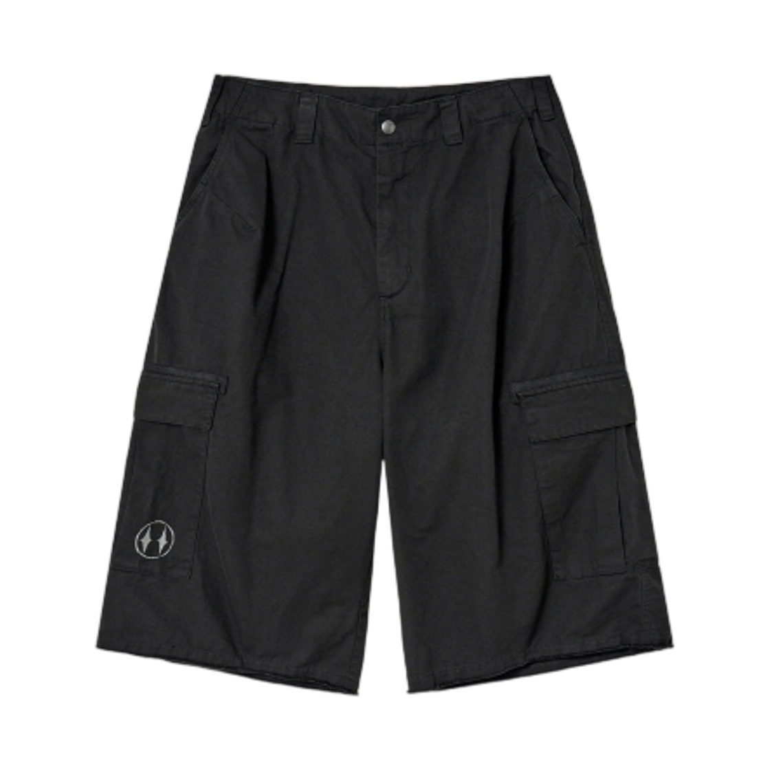 해칭룸 트윙클 카고 쇼츠 블랙(Hatchingroom Twinkle Cargo Shorts Black)