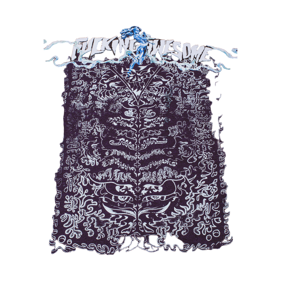 퍼킹 어썸 사비 리워크 배스킨 리본 티셔츠 네이비(Fucking Awesome Savie Rework Baskin Ribbons T-Shirt Navy) - 2