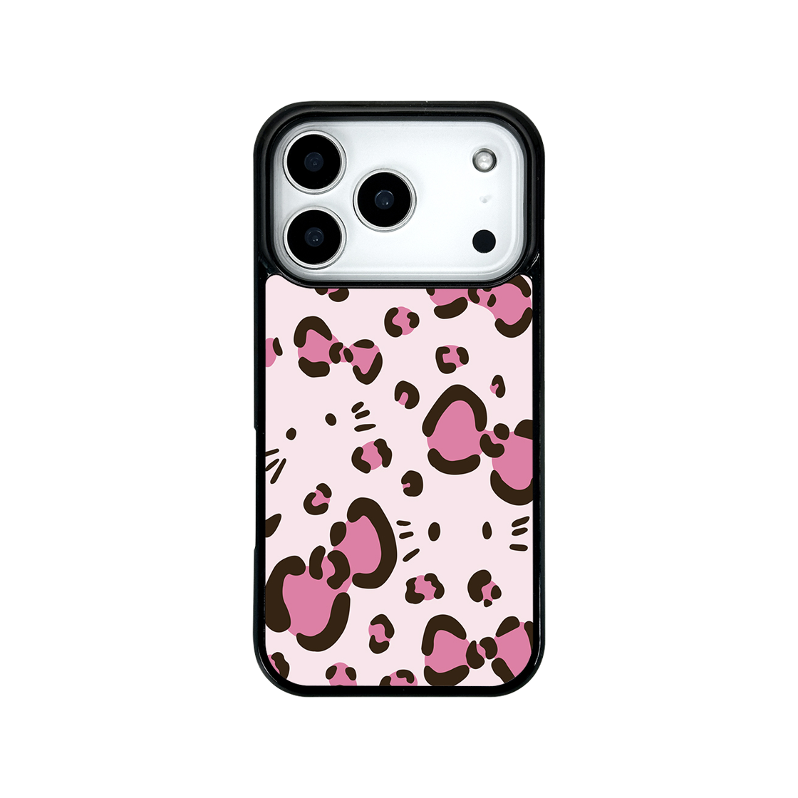 0037 NINETEENFRIDAY Pink Leopard Cat Magsafe Epoxy Case
