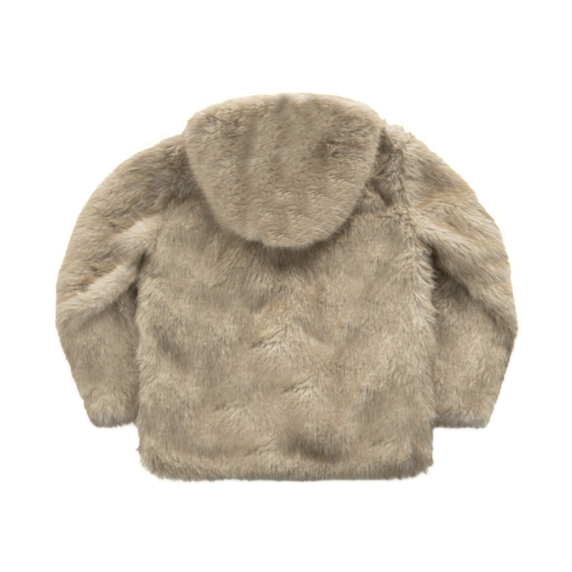 (W) 애즈온 코아 후드 퍼 자켓 베이지((W) Ason Koa Hoodie Fur Jacket Beige) - 2