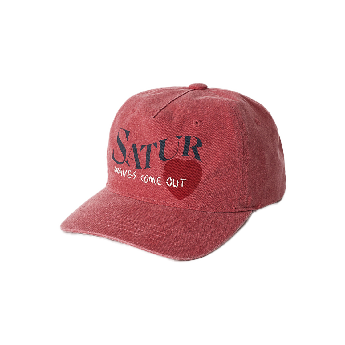 SA262UAP01PNK0 SATUR 5 Panel Vintage Logo Cap Pink