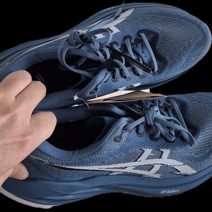 Asics Superblast 2 Winter Sea White 착용 스타일