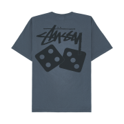 Stussy Pigment Dyed Dice T-Shirt Navy