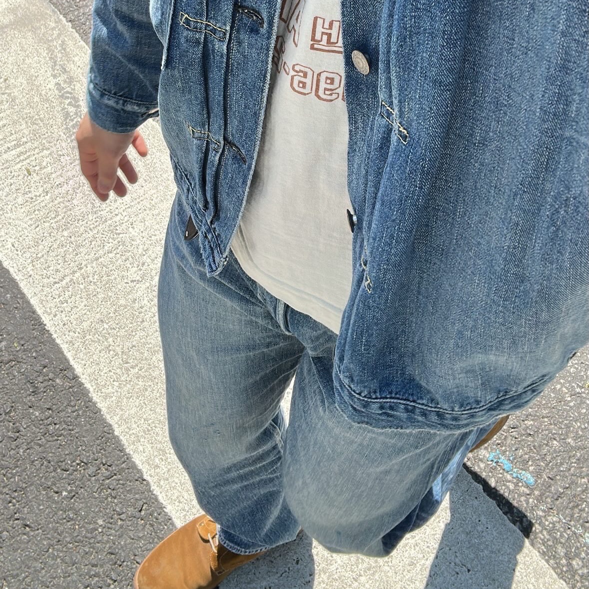 Fullcount 1341 1101 Dartford Straight Denim Indigo Blue, Fullcount 2978 2107 Dartford Indigo Blue - Red Tab 착용 스타일