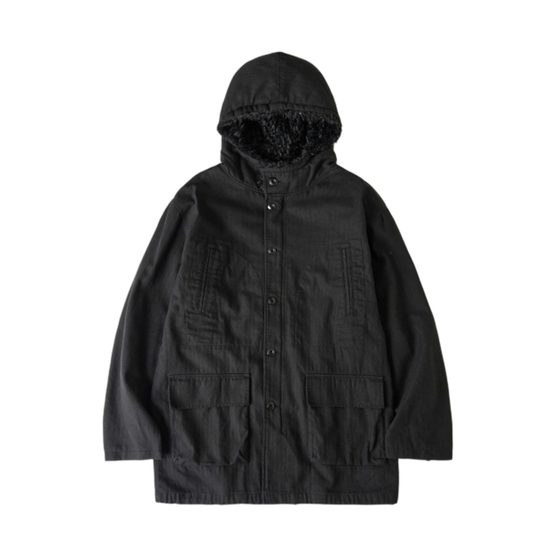 해칭룸 후드 밀 파카 블랙(Hatchingroom Hooded Mil Parka Black)