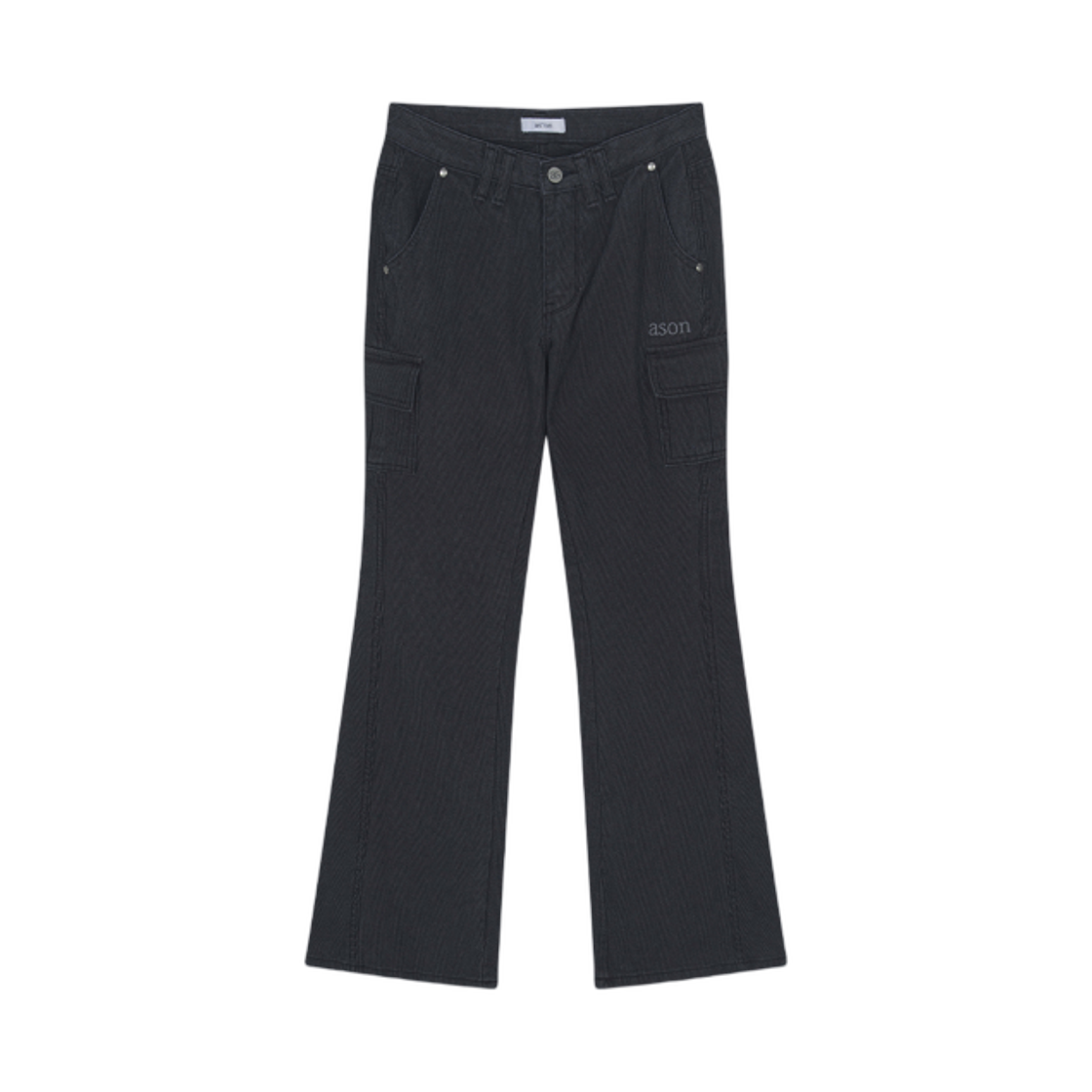(W) 애즈온 아바 부츠컷 팬츠 차콜((W) Ason Ava Bootcut Pants Charcoal)