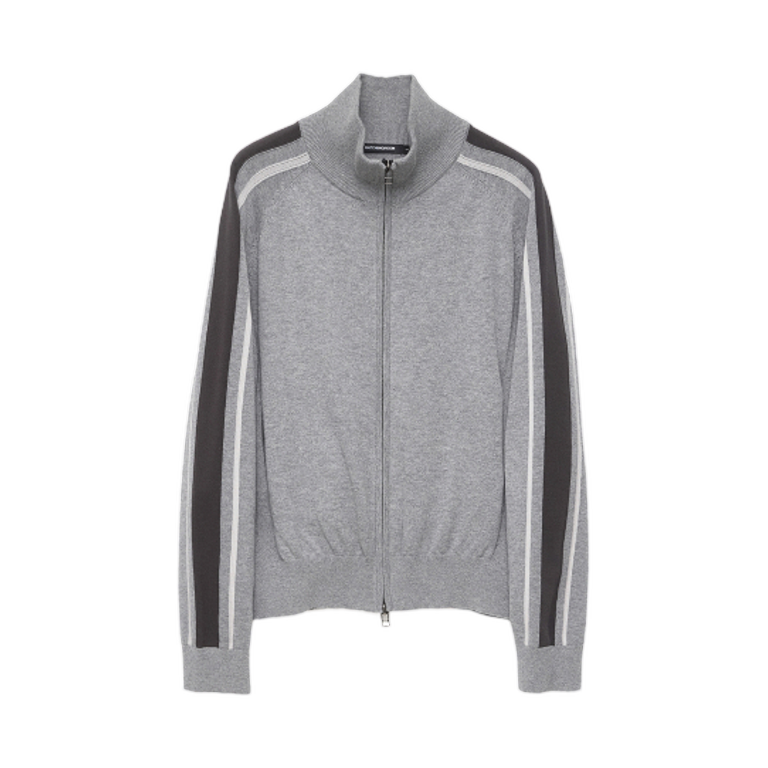 해칭룸 트랙 집 니트 가디건 그레이(Hatchingroom Track Zip Knit Cardigan Grey) - 1