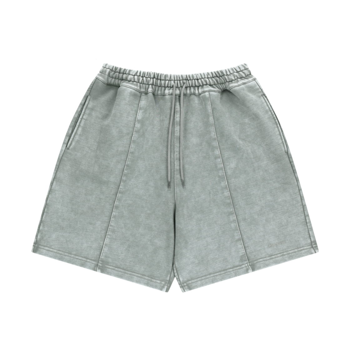 C14001GR Chapter.X Pigment CP Hard Sweat Shorts Grey