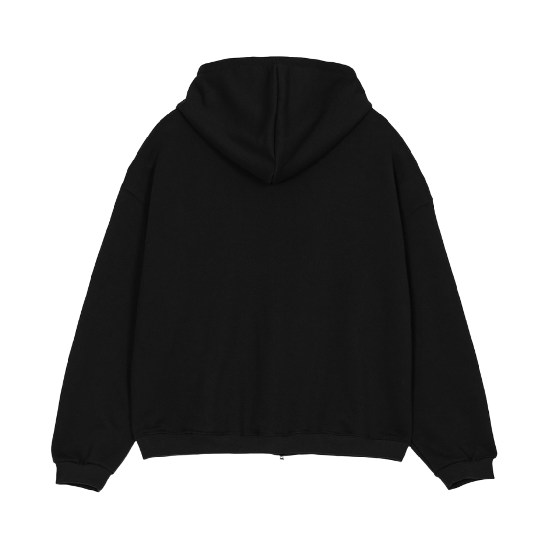 분트 레터링 엠브로이더리 후드집업 블랙(VOONT Lettering Embroidery Zip-up (BLACK)) - 2