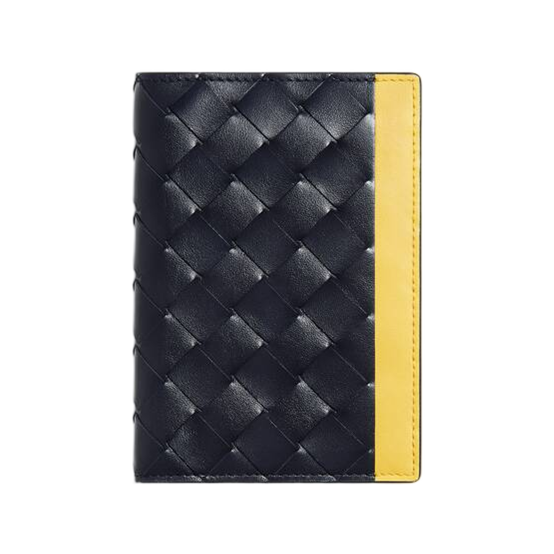 749441V6UF14112 Bottega Veneta Intrecciato Passport Case Midnight Taxi