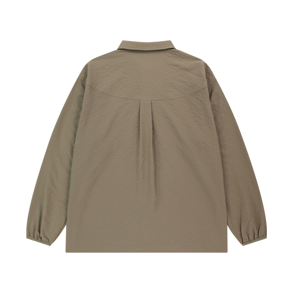 챕터엑스 브리서블 크링클 립 코치 셔츠 베이지(Chapter.X Breathable Crinkle Rib Coach Shirt Beige) - 2
