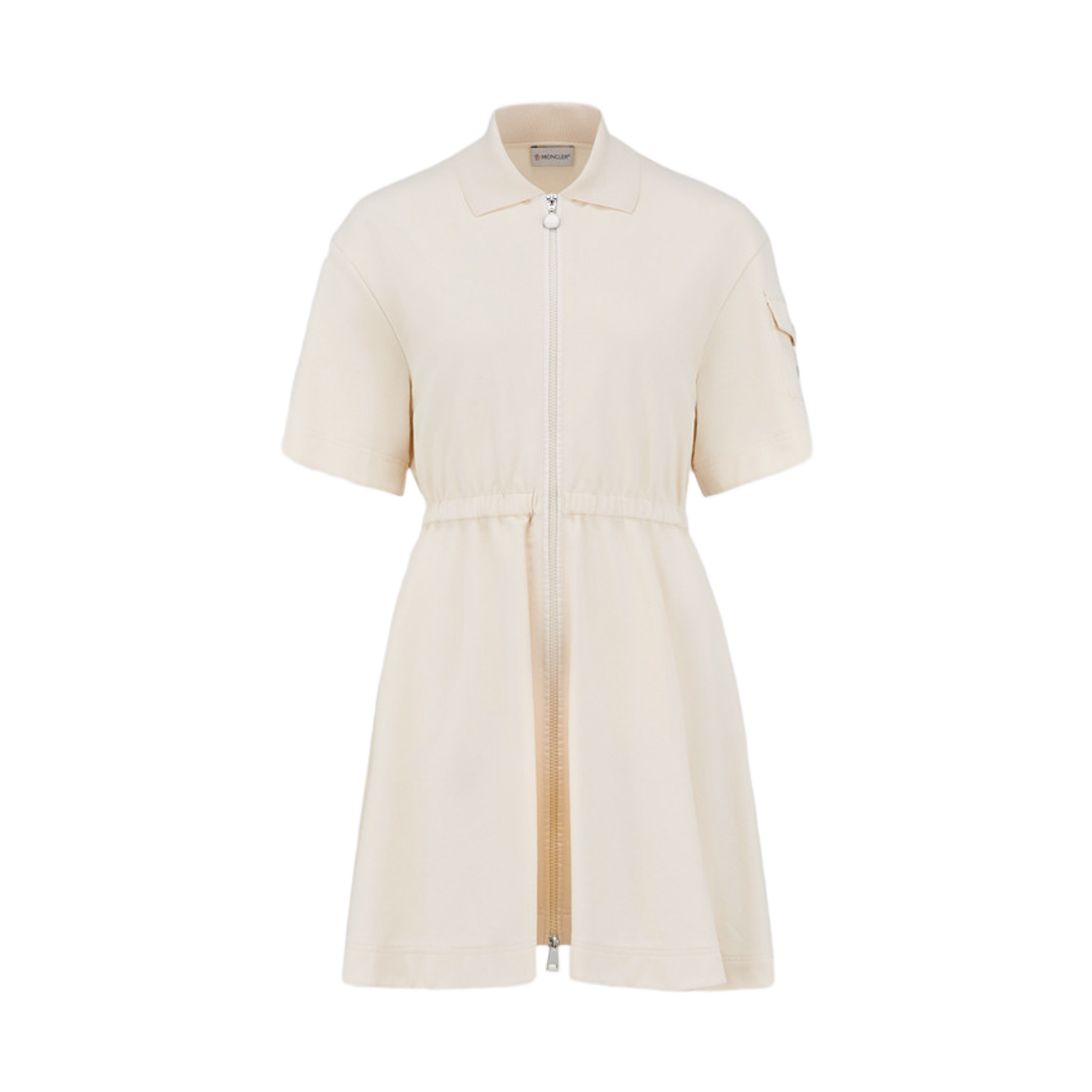 J1-093-8I00008-89A1K-060 (W) Moncler Polo Shirt Dress White Ivory - 24SS