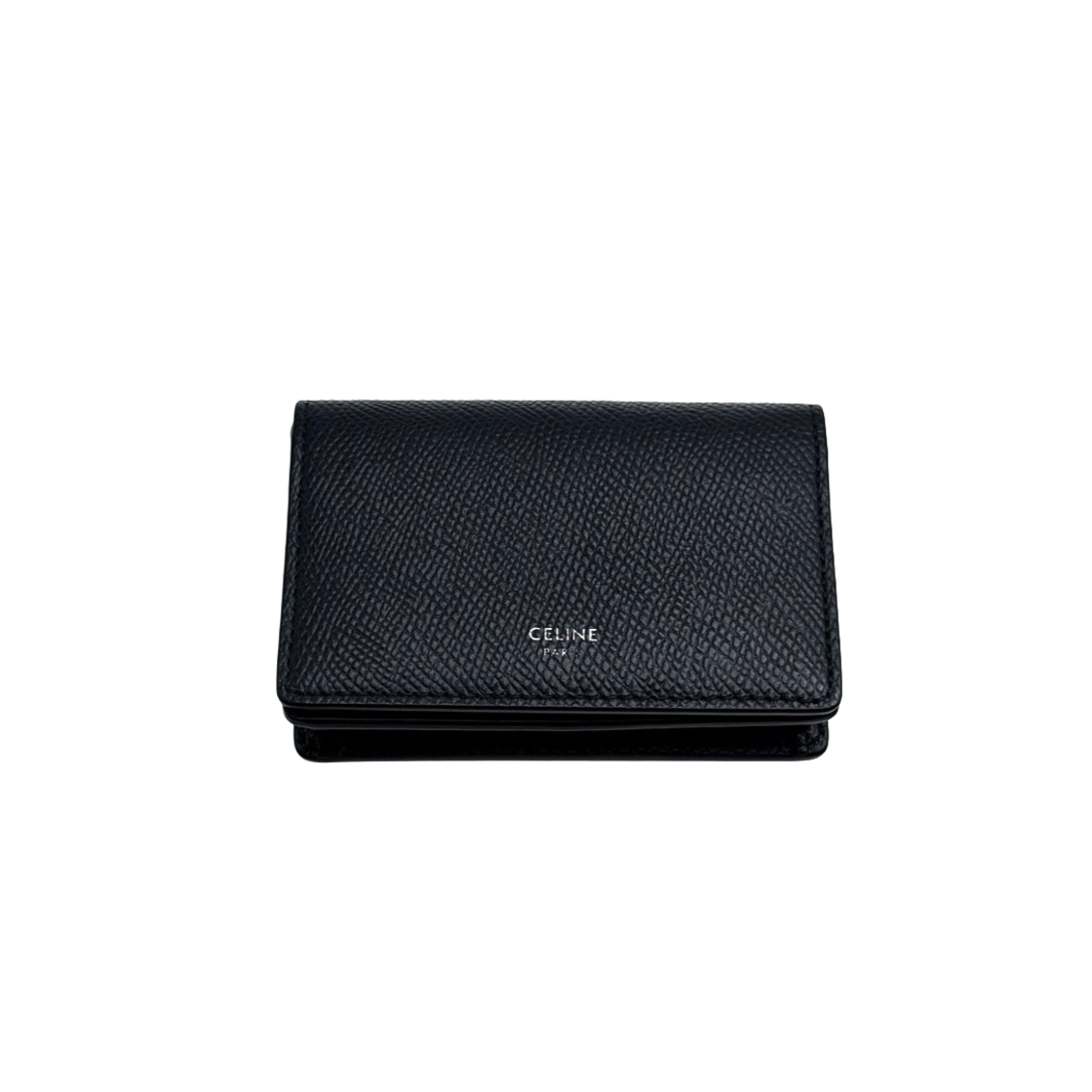 셀린느 비즈니스 카드 홀더 그레인드 카프스킨 블랙(Celine Grained Calfskin Black Business Card Holder) - 1