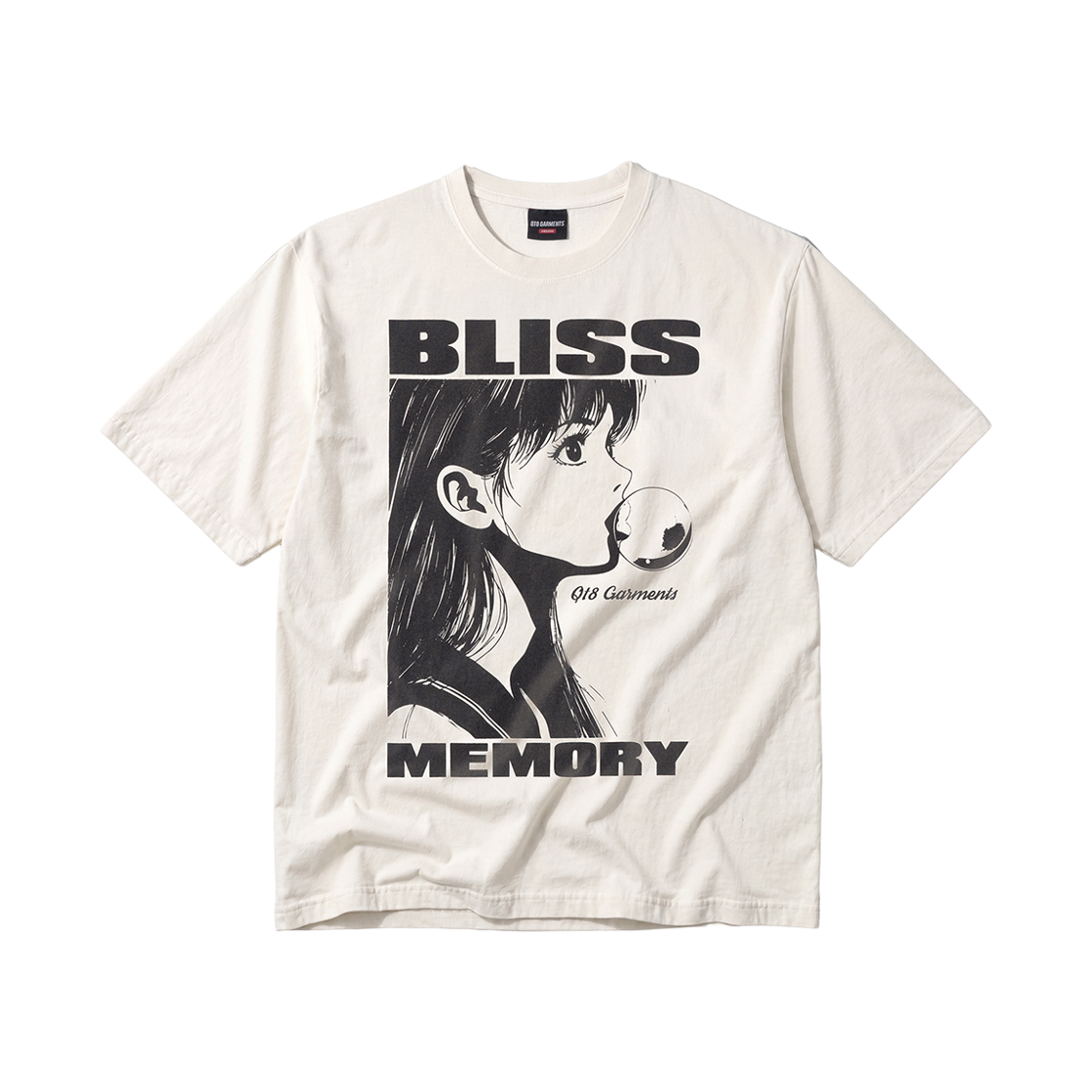 Q5MMTS010ECR QT8 GARMENTS Bliss Pigment Washed Tee Ecru