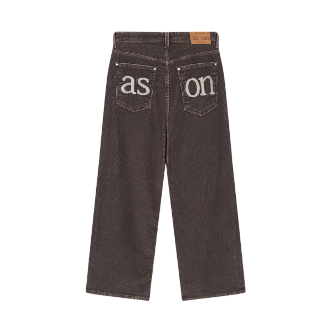 (W) 애즈온 모스 코듀로이 팬츠 바이올렛 브라운((W) Ason Moss Corduroy Pants Violet Brown) - 2