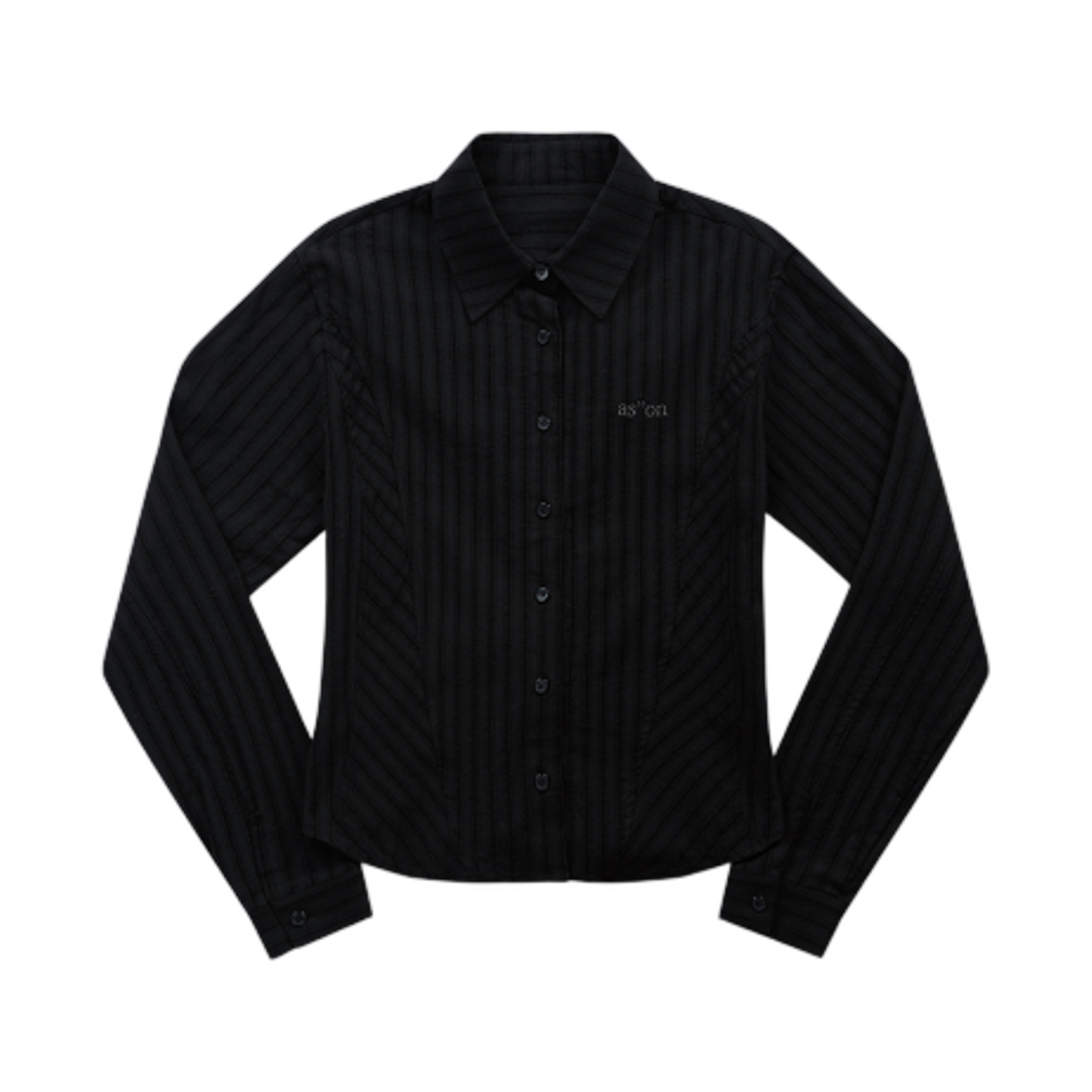 (W) 애즈온 니코 코르셋 셔츠 블랙((W) Ason Niko Corset Shirt Black) - 1