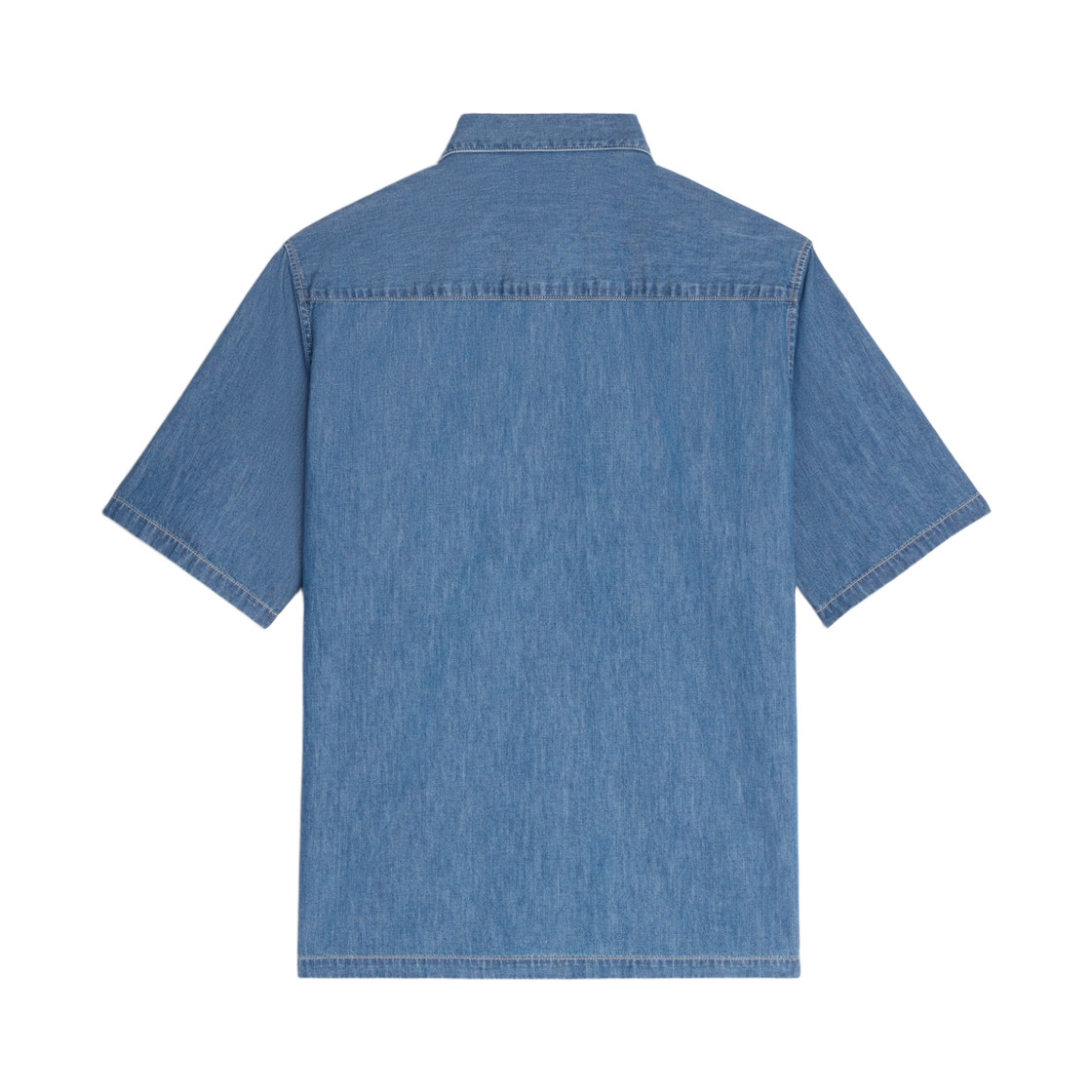 셀린느 코튼 데님 숏슬리브 셔츠 유니언 오션 워시(Celine Cotton Denim Short Sleeved Shirt Union Ocean Wash) - 2