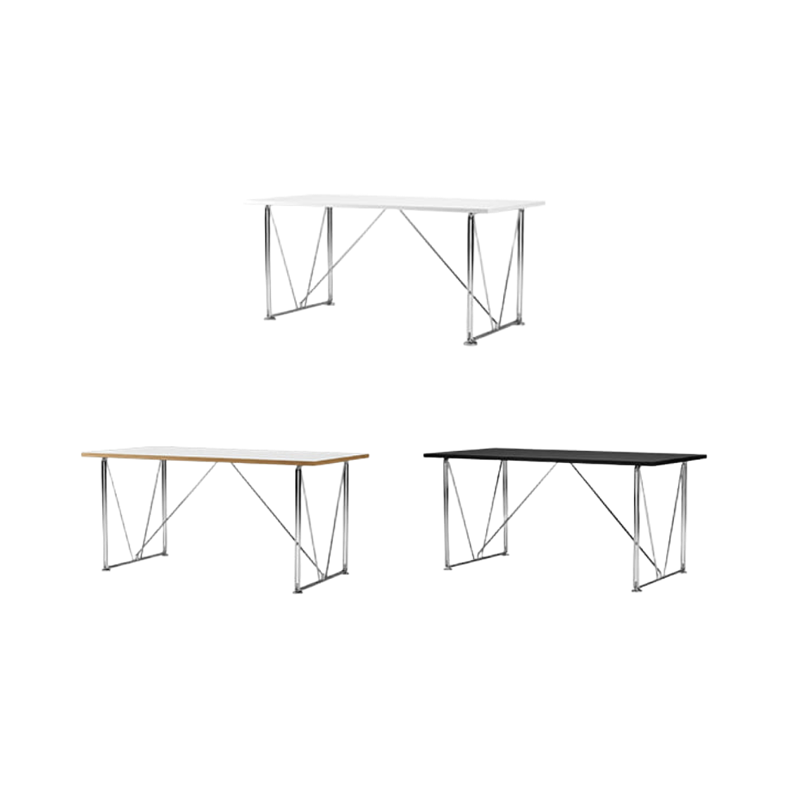 이노메싸 아워 브이 테이블 크롬 베이스(INNOMETSA Our V Table Chrome Base)