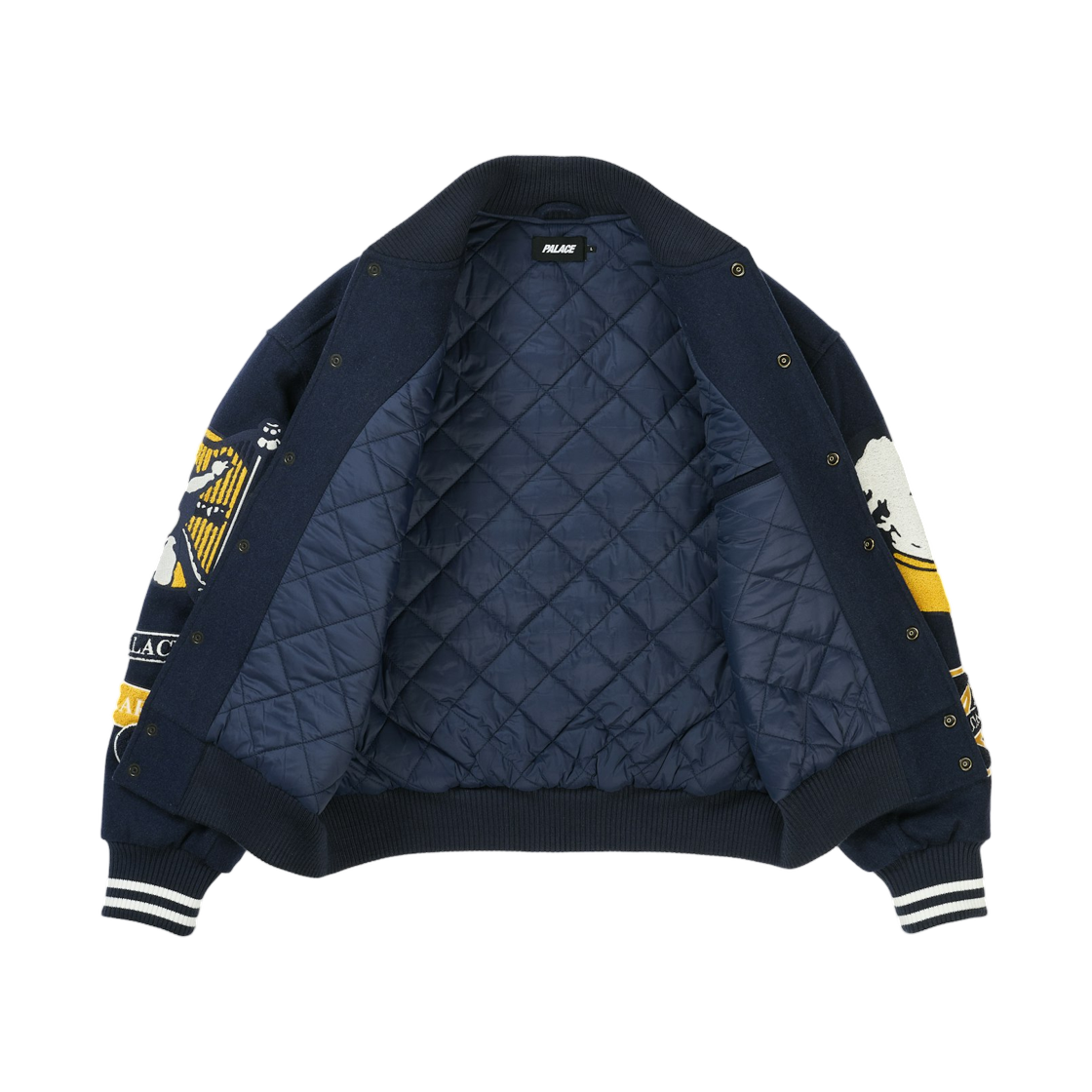 팔라스 울프강 바시티 자켓 네이비 - 26SS(Palace Wolfgang Varsity Jacket Navy - 26SS) - 2